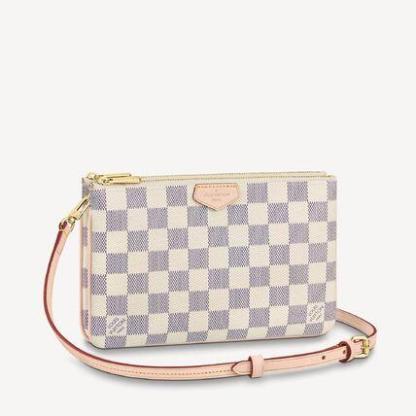 【流行りのミニバック♪大人気】LV ダブルジップポーチ