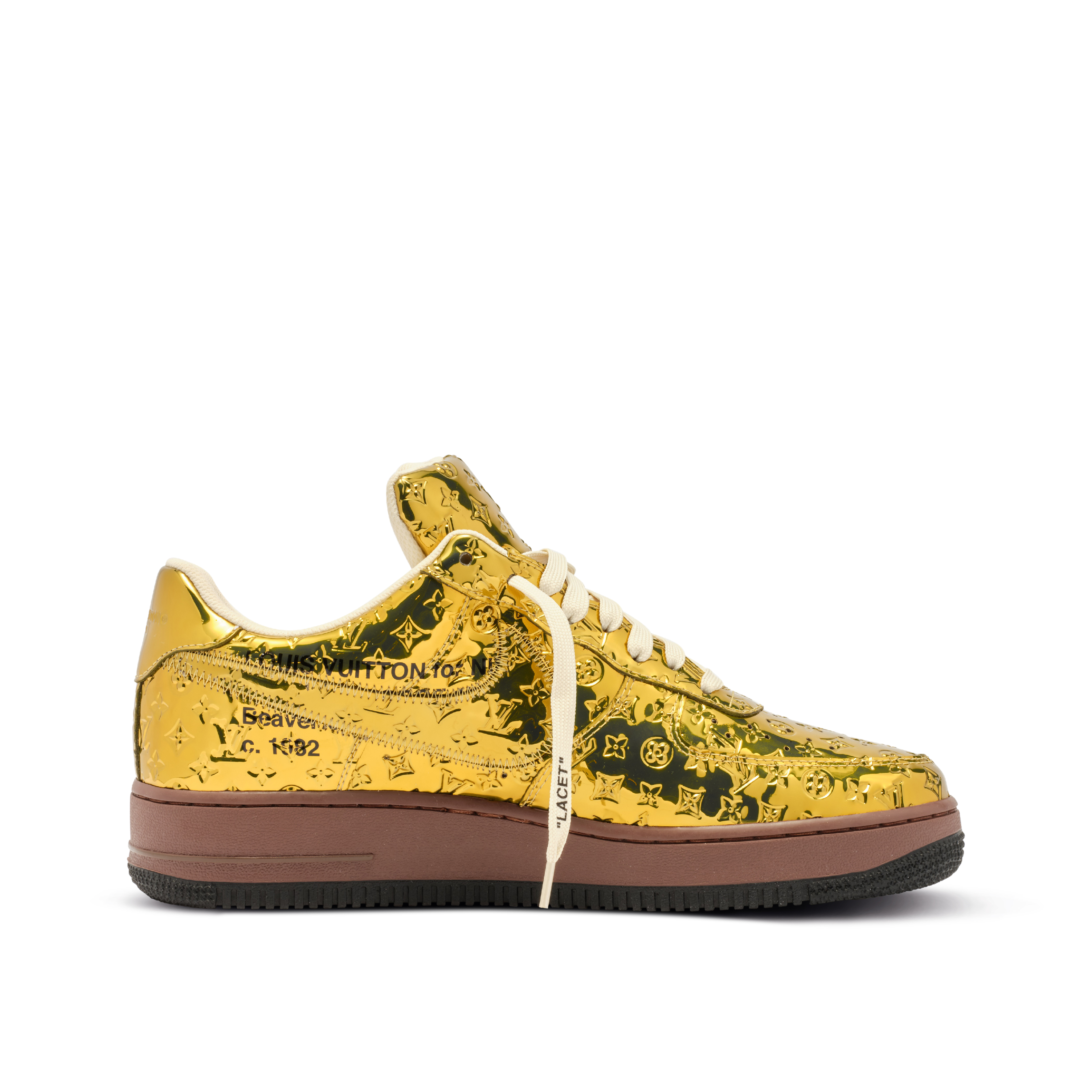 【新商品発売】【今年の新商品】Louis Vuitton Nike Air Force 1 Low By Virgil Abloh Black Metallic Silver【本物保証】【代金引換】