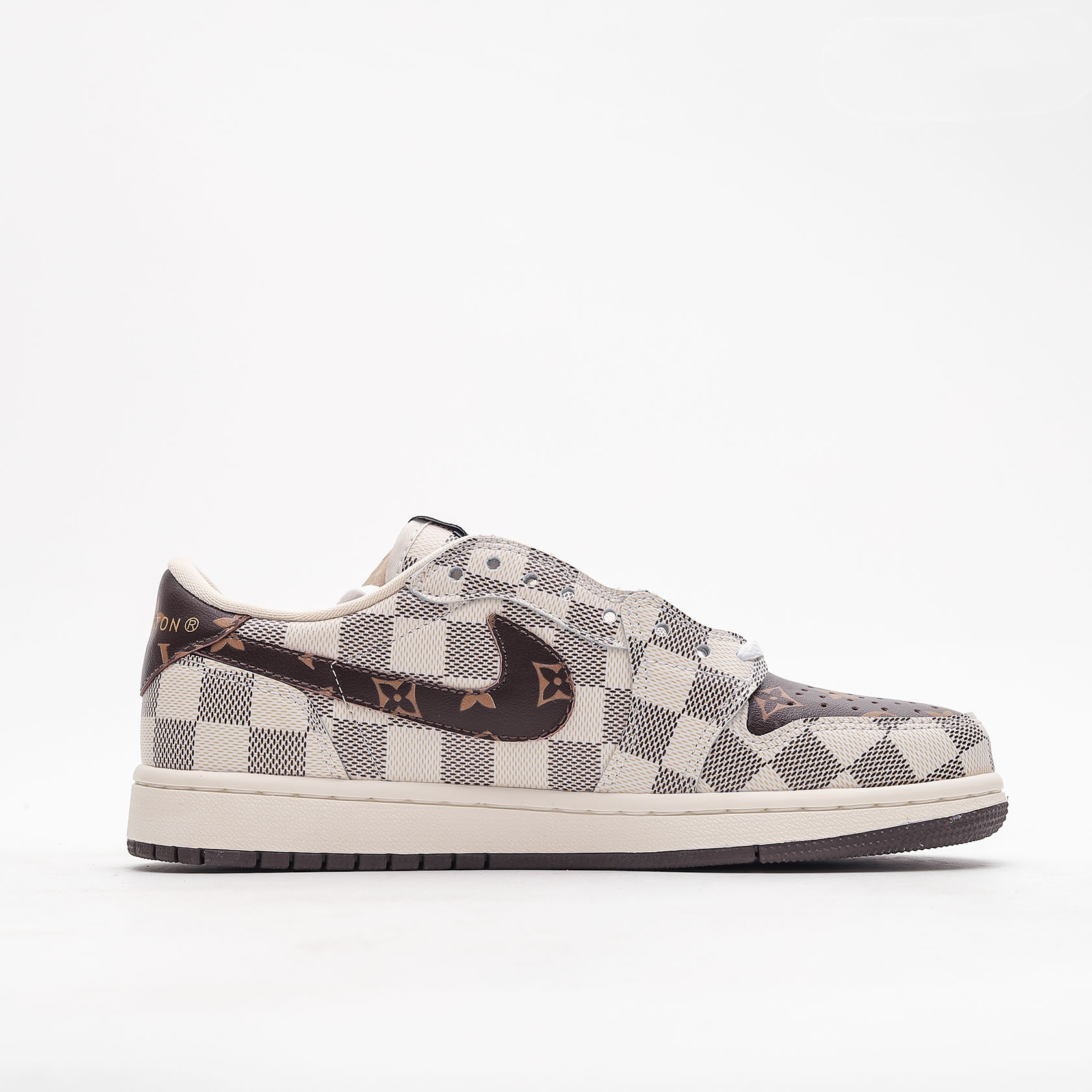 【日本未入荷】Louis Vuitton x Travis Scott x Nike Air Jordan 1 Low OG SP"Damier Azur/LV Monogram"【正規品】[代金引換]