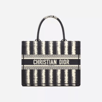 BOOK TOTE スモールバッグ D-Stripes エンブロイダリー 3色