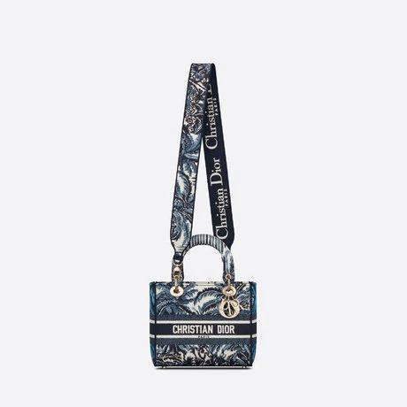 LADY D-LITE ミディアムバッグ Palms エンブロイダリー