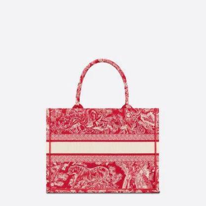 BOOK TOTE スモールバッグ トワル ドゥ ジュイ リバース エンブロイダリー
