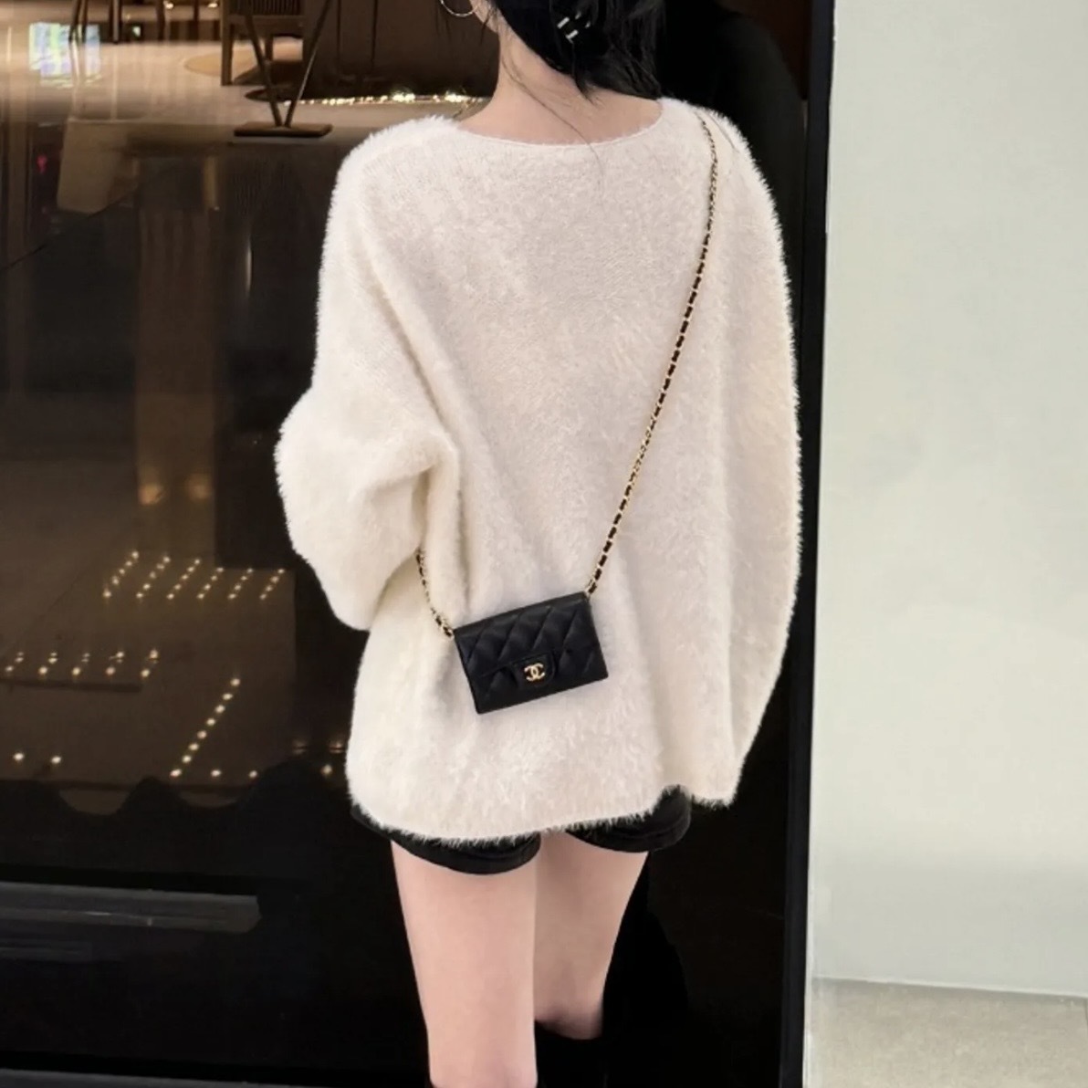 Chanel 23ss デニムバッグ アーガイル柄