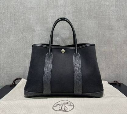 【キャンバス /Noir】HERMES ガーデンパーティー 30 TPM