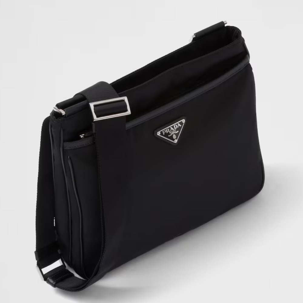 【PRADA】 Re-Nylon xサフィアーノレザー ショルダーバッグ