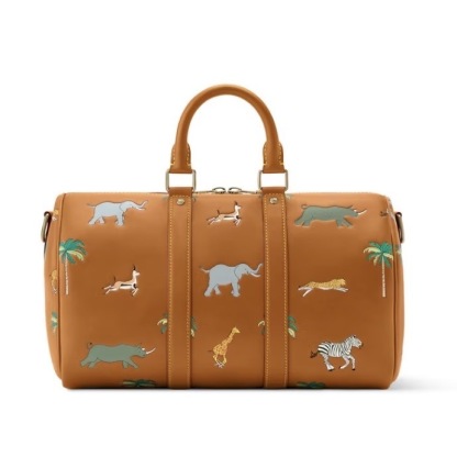 個性派男子 アニマル レザー [Vuitton] ショルダー ハンドバッグ