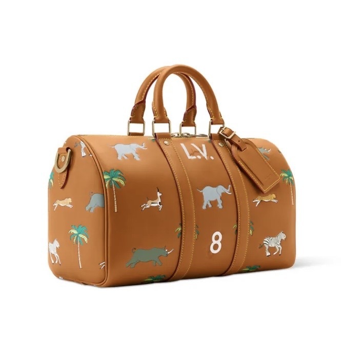 個性派男子 アニマル レザー [Vuitton] ショルダー ハンドバッグ