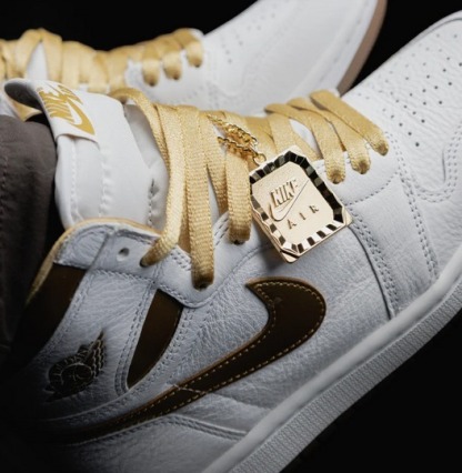 NIKE エアジョーダン Jordan AJ 1 メタリックゴールド 22-28㎝