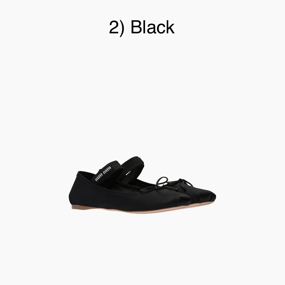 MiuMiu＊Satin ballerinas サテンバレエフラット＊送料込