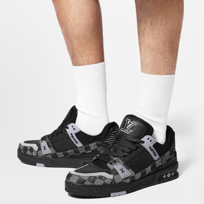 【お洒落ブラック】★LOUIS VUITTON★Trainer スニーカー