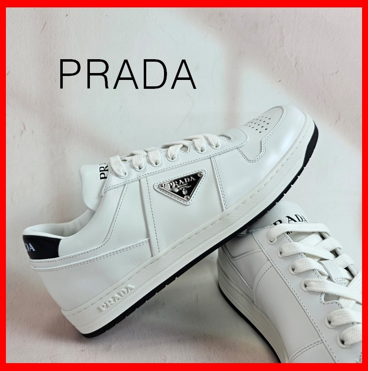 ★人気★【PRADA】★プラダ ダウンタウン レザー スニーカ.ー★