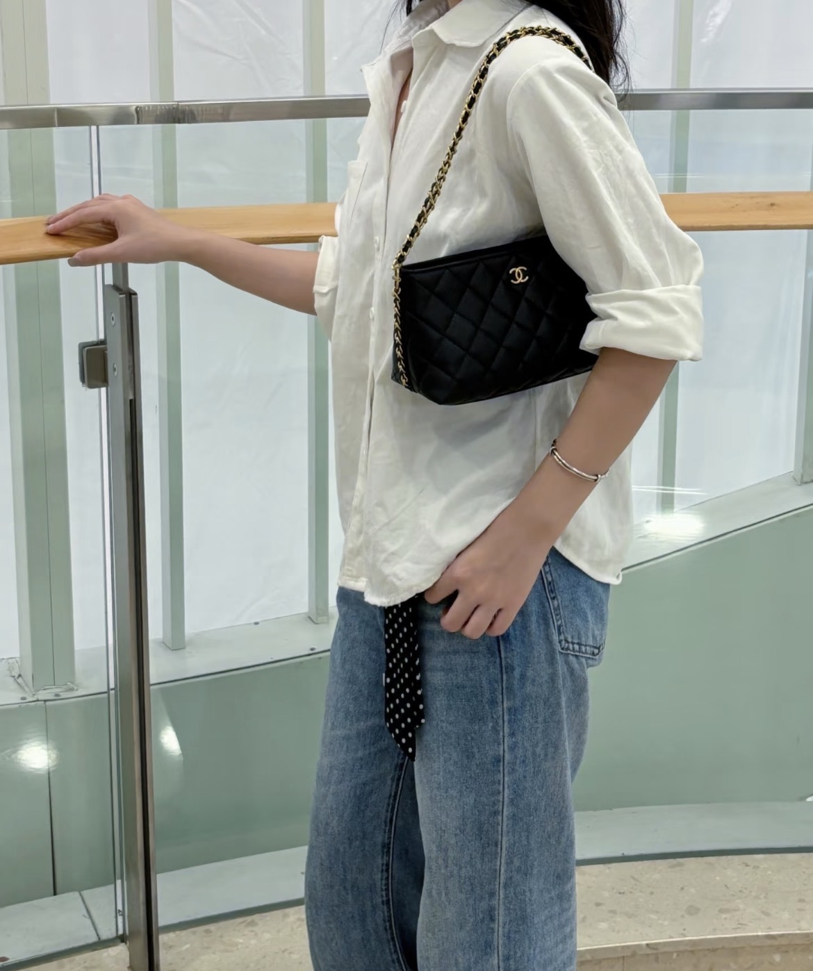 【CHANEL】トップハンドル チェーン　ミニバッグ