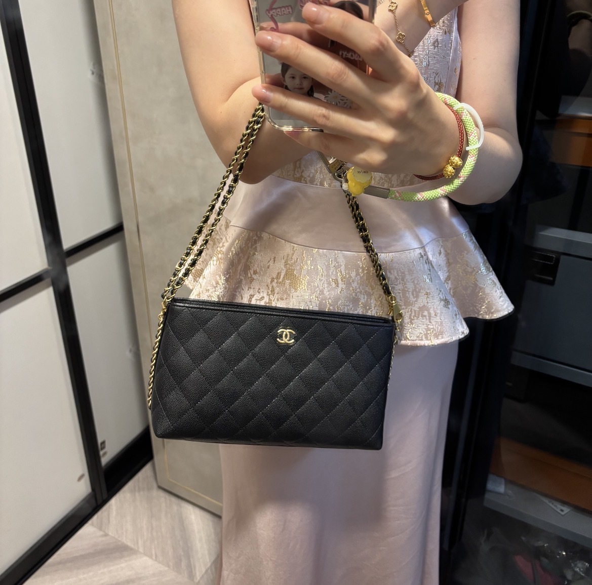 【CHANEL】トップハンドル チェーン　ミニバッグ