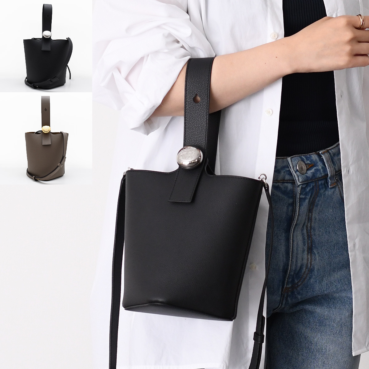 【国内即発】LOEWE ぺブル バケットバッグ ミニ