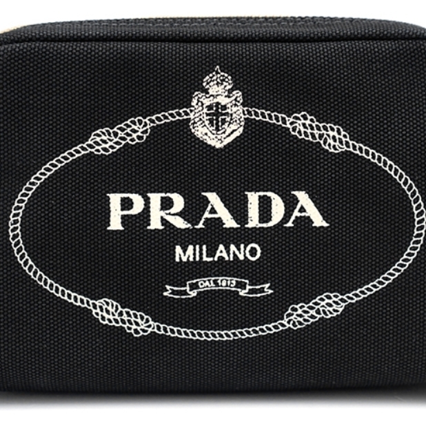 ☆送料関税込☆PRADA プラダ CANAPA ロゴ ポーチ☆超人気☆