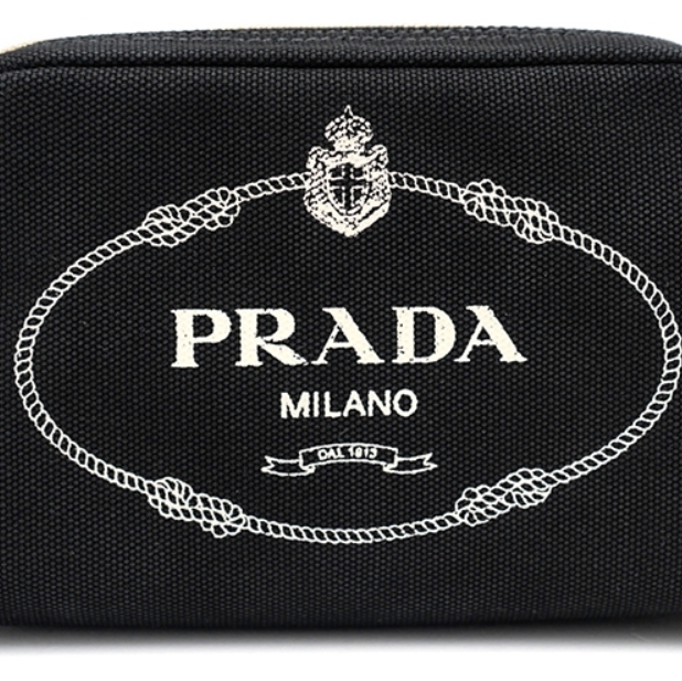 ☆送料関税込☆PRADA プラダ CANAPA ロゴ ポーチ☆超人気☆