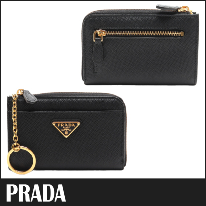☆送料関税込☆PRADA サフィアーノ カードホルダー キーケース☆