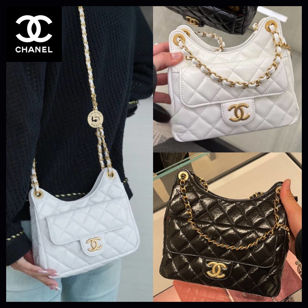 【さりげなく、魅力的♡】CHAENL　ホーボーバッグ☆