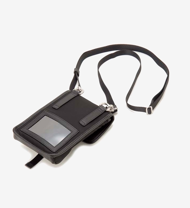 送料関税込☆PRADA leather smartphone case☆ショルダーバッグ