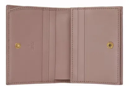 【GUCCI】〔GGマーモント〕 カードケース(コイン＆紙幣入れ付き）【財布】