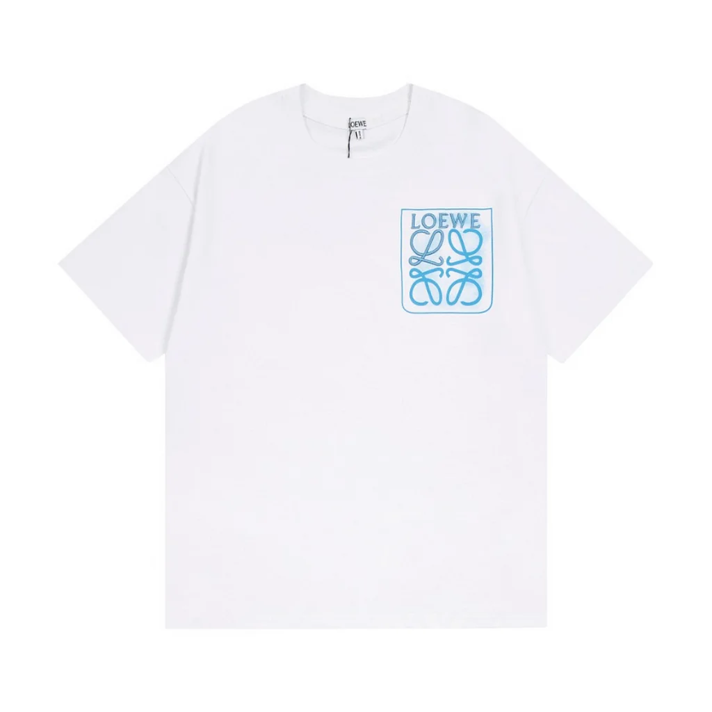 LOEWE『XS-L』話題沸騰中 安定感抜群 新品 キレカジ 刺繍 無地 2色 ゆったり Ｔシャツ