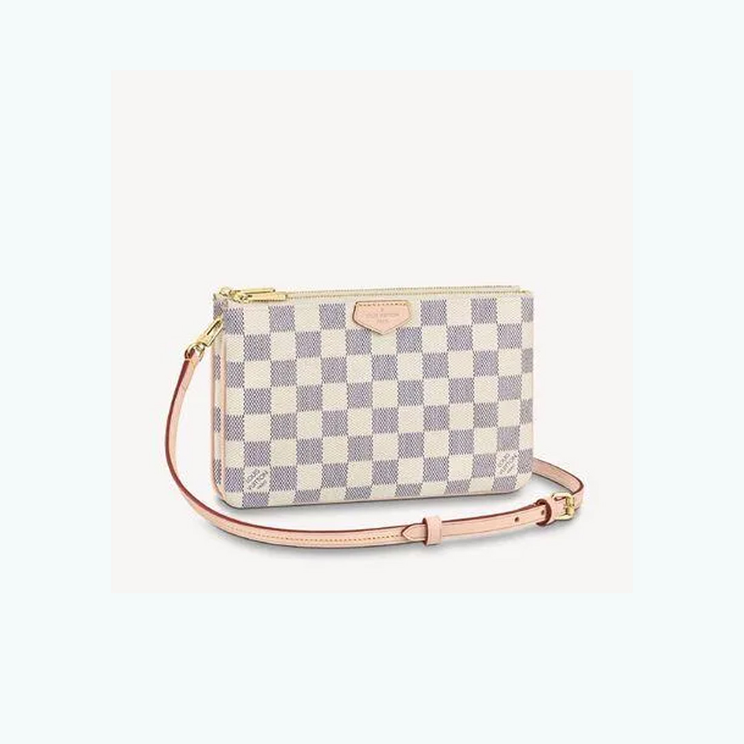【流行りのミニバック♪大人気】LV ダブルジップポーチ