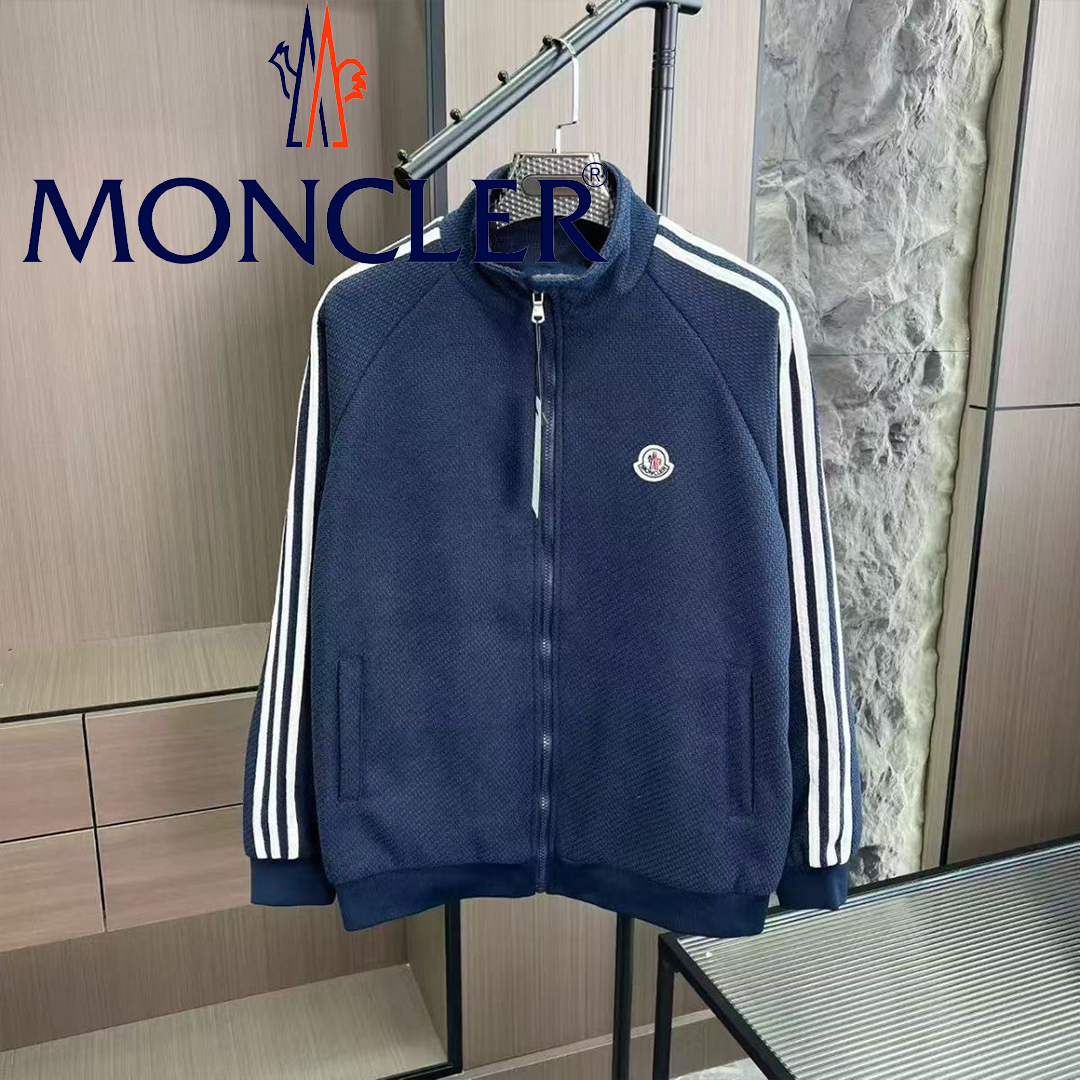 MONCLER 2026 秋 刺繍ロゴスタンドカラージャケット 男女兼用 カップル人気アウター