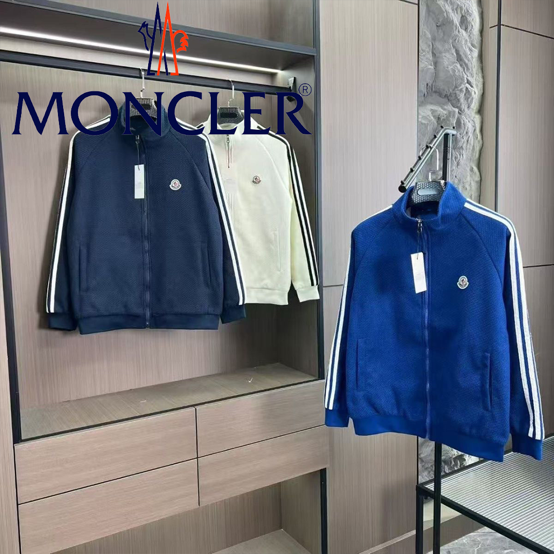 MONCLER 2026 秋 刺繍ロゴスタンドカラージャケット 男女兼用 カップル人気アウター