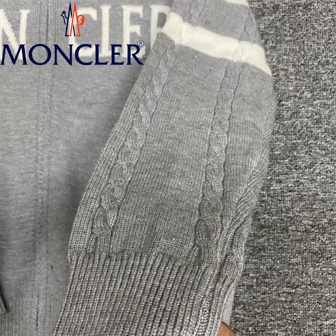 【2026 新作】MONCLER モンクレール スタンドカラーニットジャケット ユニセックス 男女兼用アウター