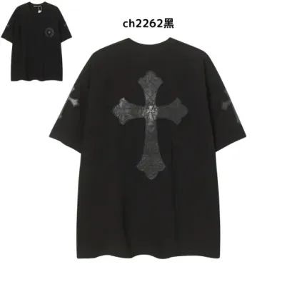 【2026新登場】クロムハーツChrome Hearts プリント刺繍Tシャツ特集 夏服 人気 男女兼用　綿100%