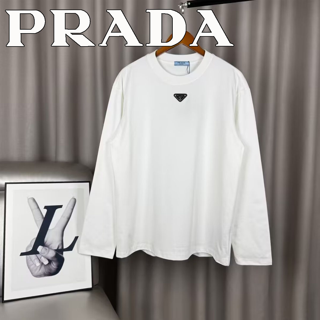 最安値!☆100%本物保証☆PRADA 三角ロゴ スウェットシャツ 2色