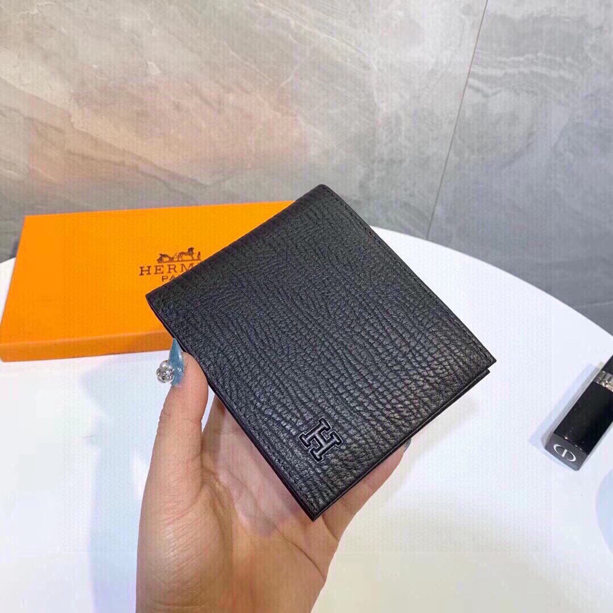 Hermes・レザー コンチネンタルウォレット 財布 折財布