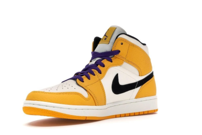 【送料無料】Air Jordan 1 Mid SE Lakers【代金引換】