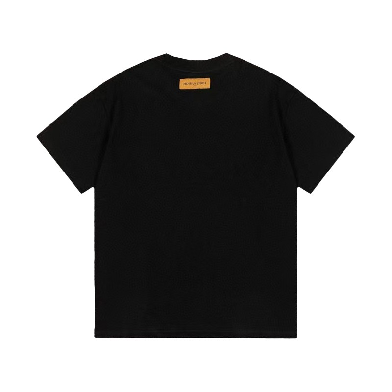 ルイ・ヴィトン ロゴ レタープリント ユニセックス 半袖Tシャツ