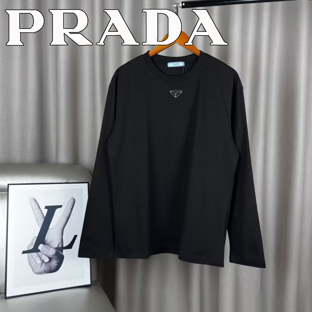 最安値!☆100%本物保証☆PRADA 三角ロゴ スウェットシャツ 2色