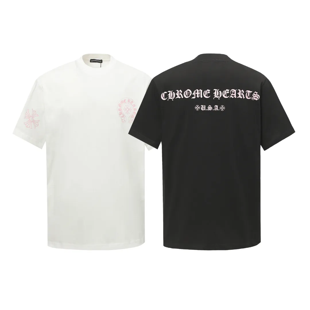クロムハーツChrome Heart Tシャツ黒&白 綿100% zh0122