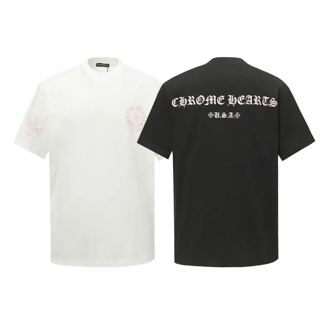 クロムハーツChrome Heart Tシャツ黒&白 綿100% zh0122