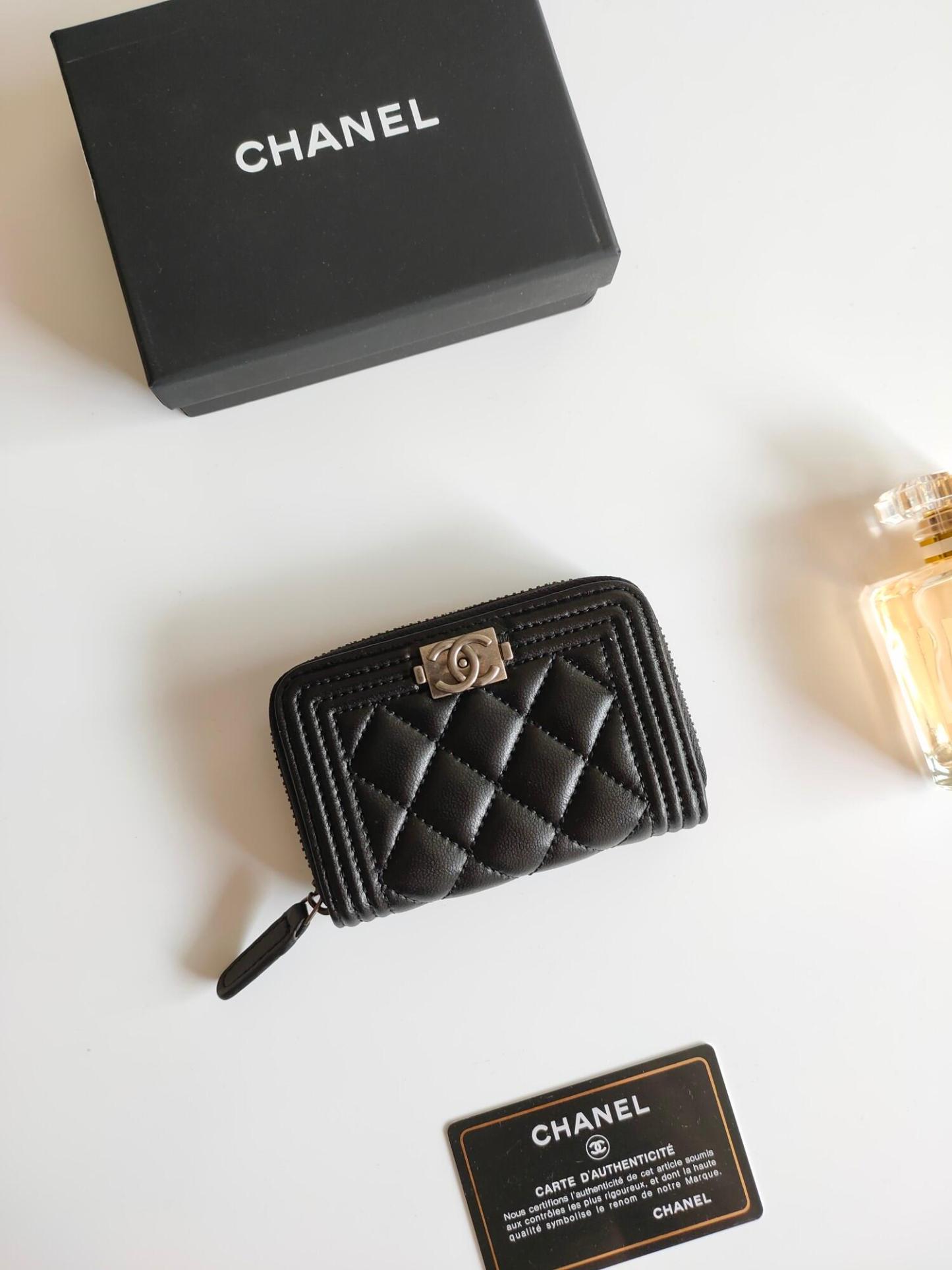 CHANEL☆BOY CHANEL ジップ ウォレット