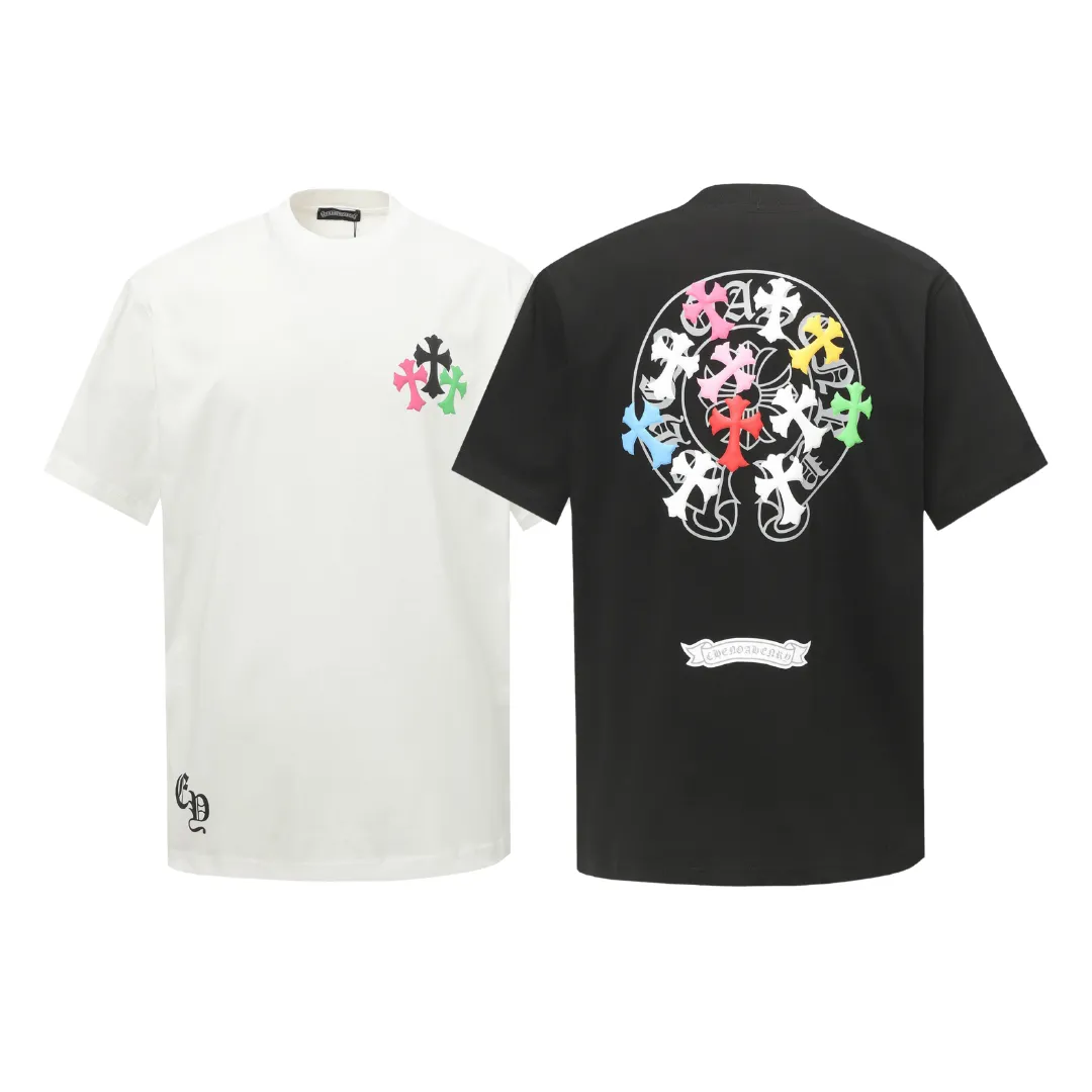 クロムハーツChrome Heart Tシャツ黒&白 綿100% zh0123