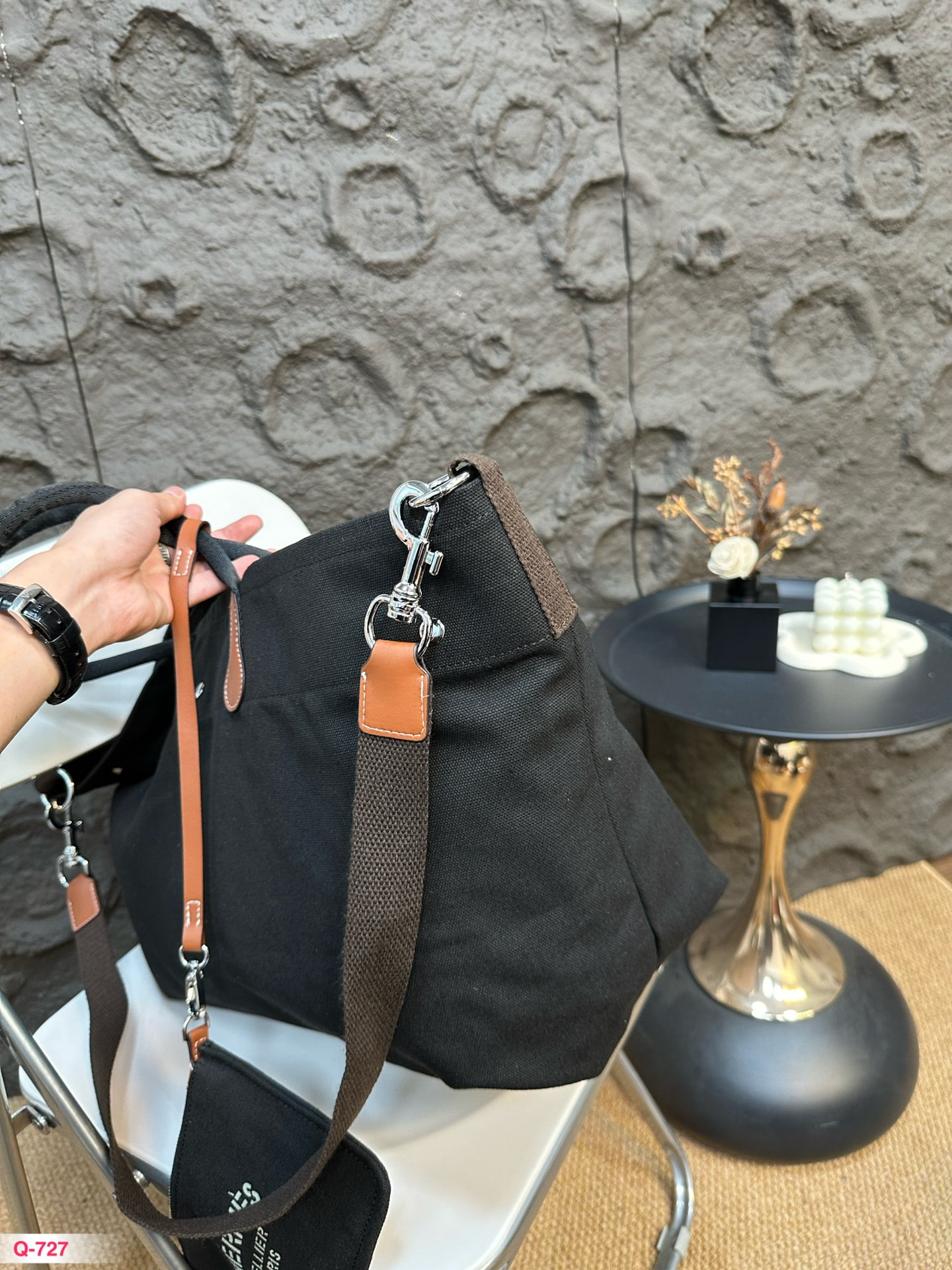 HERMES エルメス カヴァリエ キャンバス ボストン ショルダー 馬具 バッグ