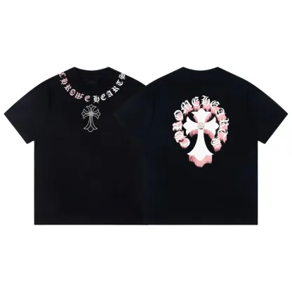 Chrome Heart クロムハーツ Tシャツ 黒 綿100% zH0120