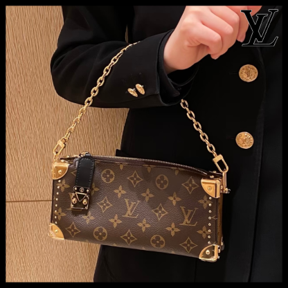 【横長フォルムがエレガント♪】Louis Vuitton★スリムトランク    M13147