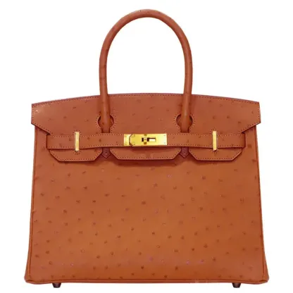 【HERMES】エルメス バーキン 30cm オーストリッチ ゴールド金具