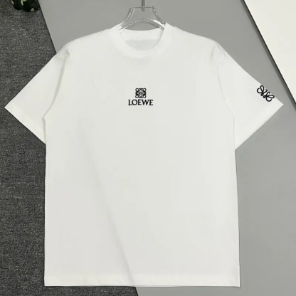 LOEWE『S-4XL』2色選べる 好感度UP 絶対欲しい 柔らかい 目立つ シンプルさ 通気性 刺繍 半袖 Tシ