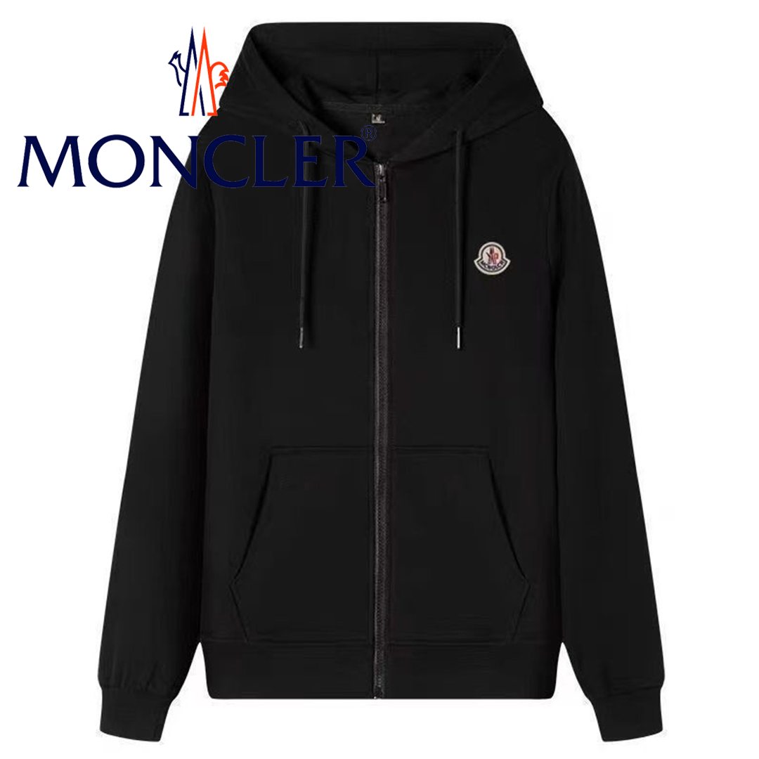 Moncler ジップパーカー 新作 ユニセックス ゆったり カップルお揃いアウター