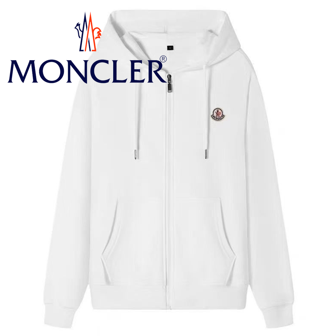 Moncler ジップパーカー 新作 ユニセックス ゆったり カップルお揃いアウター