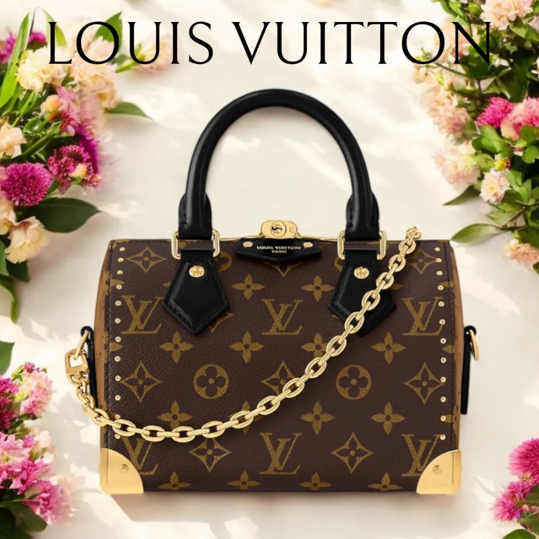 *LV*スピーディートランク 20 モノグラム ハンドバッグ M13146