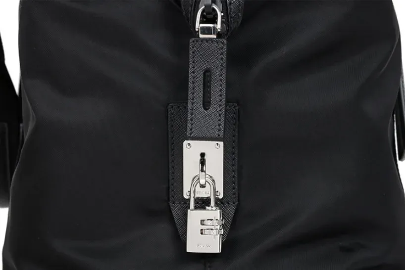 ♦PRADA♦Re-Nylonサフィアーノレザー ダッフルバッグ