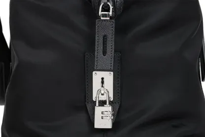 ♦PRADA♦Re-Nylonサフィアーノレザー ダッフルバッグ