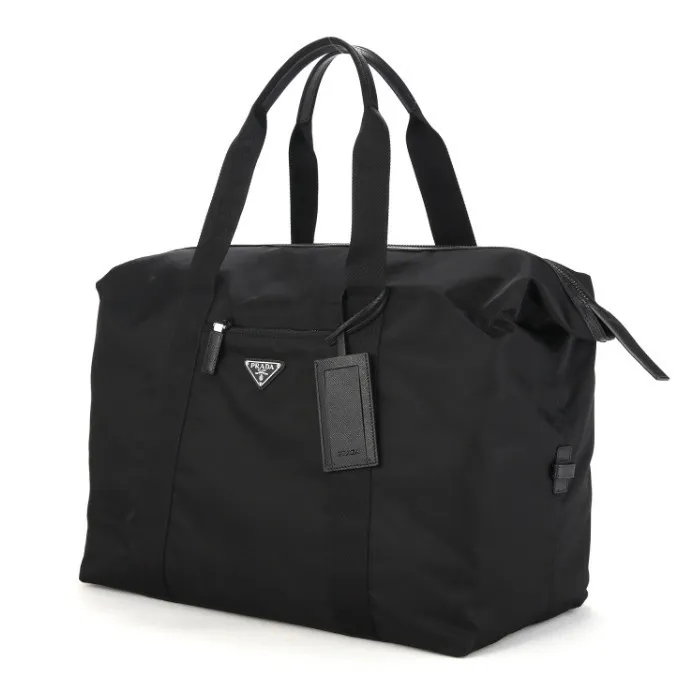 ♦PRADA♦Re-Nylonサフィアーノレザー ダッフルバッグ